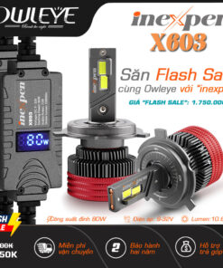 Inexpen X603, mẫu đèn led ô tô được trợ giá bán lẻ của Owleye