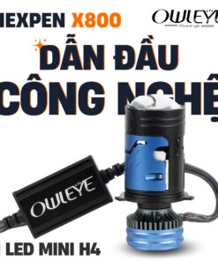 Bi led mini H4 Inexpen X800 công suất đỉnh 85/65W công nghệ mới trợ pha laser