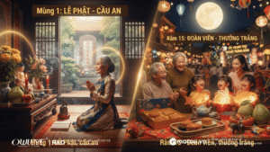 rong đời sống của người Việt, có những ngày không cần phải là ngày lễ lớn, cũng chẳng cần một sự kiện đặc biệt, nhưng vẫn được mỗi gia đình âm thầm ghi nhớ. Mùng 1 và ngày 15 âm lịch là những ngày như vậy.